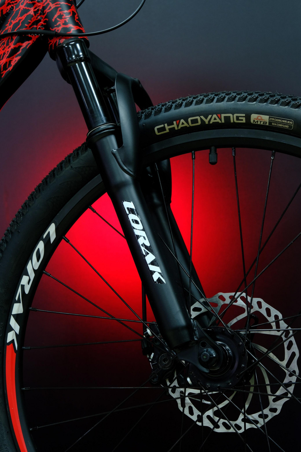 Lorak Shark 24 Black Матовый Чёрный/Красный