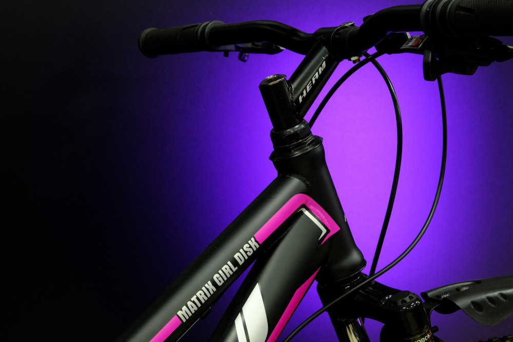 HEAM MATRIX 26 GIRL DISK Матовый Чёрный/Розовый рама 19 (на рост 171-182)